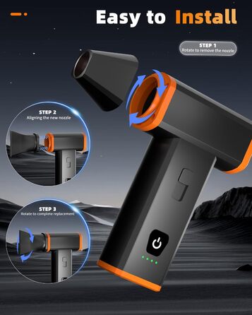 Електричний пилосос для чищення ПК, ноутбука та офісних пристроїв, 130000 об/хв, акумулятор 5000 mAh, портативний, з сумкою