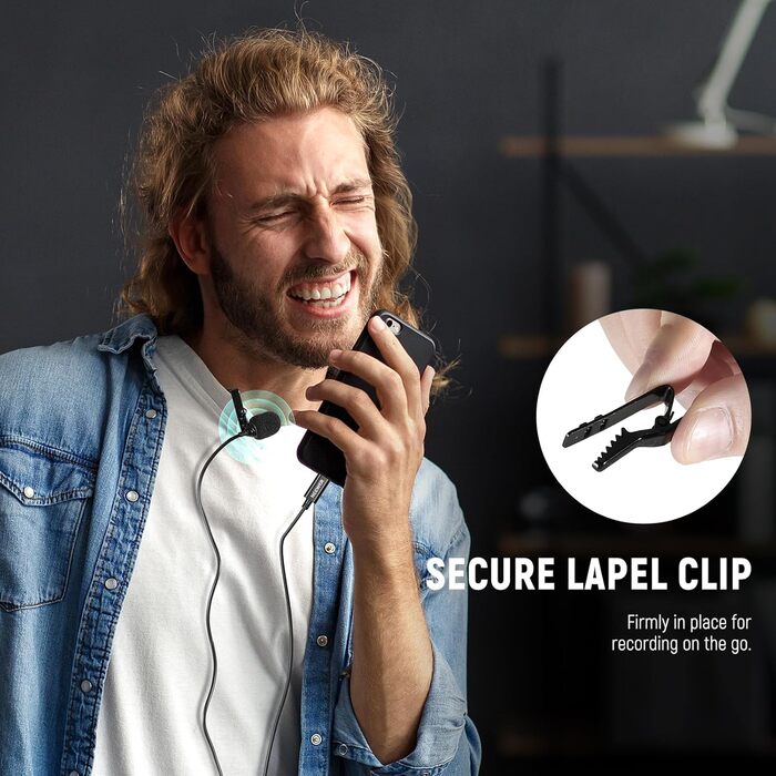 NEEWER Мініатюрний USB-C Лавалерний Мікрофон 2 шт. для iPhone, Android, Планшетів, ПК - CM6 (2 шт.)