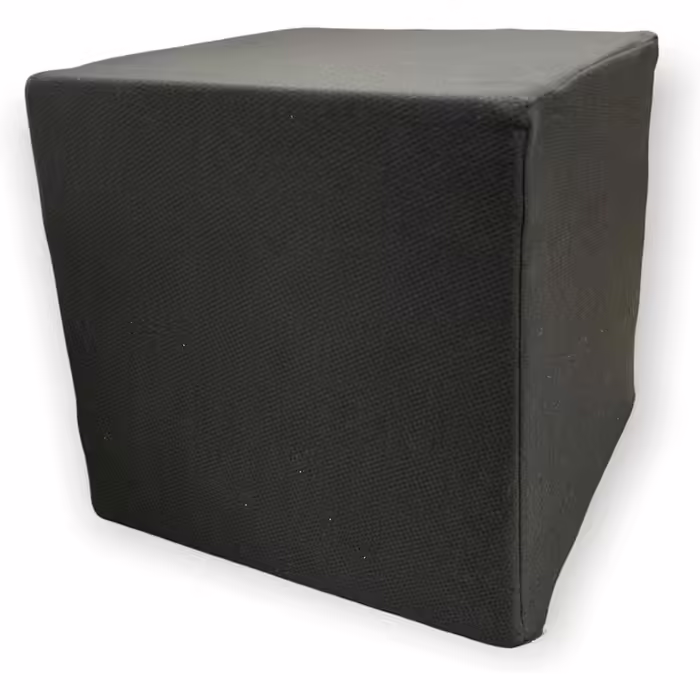 Mail2Mail Orthopedic & Ergonomic Disc Cushion/Foam Cube with Black Cover, 40cm x 40cm x 40cm, with PUR Foam RG 30/40 (Green)
