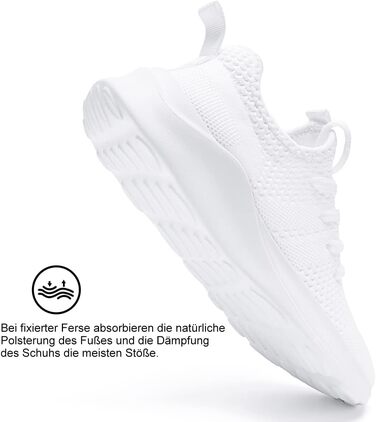 Жіночі кросівки для бігу та занять спортом, білі, дихаючі, легкі, розмір 39 EU