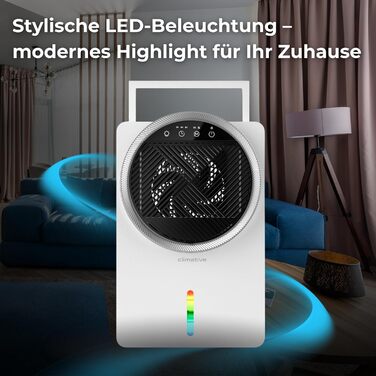 Електричний осушувач повітря Climative ION 12L/24h з Wi-Fi та очищувачем повітря для дому, квартири, ванної кімнати. Захист від вологи та плісняви до 20 м² (Adso)