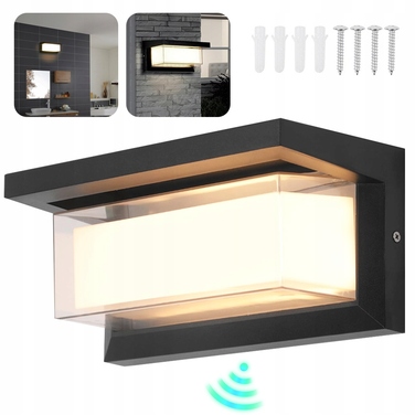 Зовнішній LED світильник 18 Вт, настінна світильна установка з алюмінію