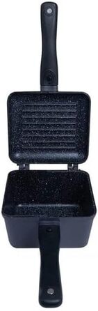 Сковорода та каструля RidgeMonkey Connect Deep Pan & Griddle Granite Edition для приготування їжі біля води