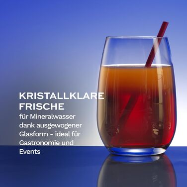 Stölzle Lausitz Water Glasses Event 6-Piece Set 465 ml – All-Purpose Glasses for Water, Juice & Cocktails – High-Quality Drinking Glasses Made of Lead-Free Crystal Glass – Dishwasher & Shock-Resistant, Made in Germany
