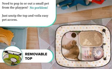 Переносний вольєр для собак та котів 90x70x60 см, рожевий. Зручний вольєр-загон для тварин, переносна клітка для собак та кошенят.