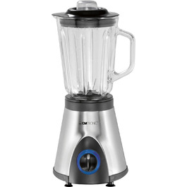 Стаціонарний міксер Clatronic UM 3826 Inox | 500W, 1.5л, нержавіюча сталь, подрібнення льоду, 3 швидкості, турбо-функція
