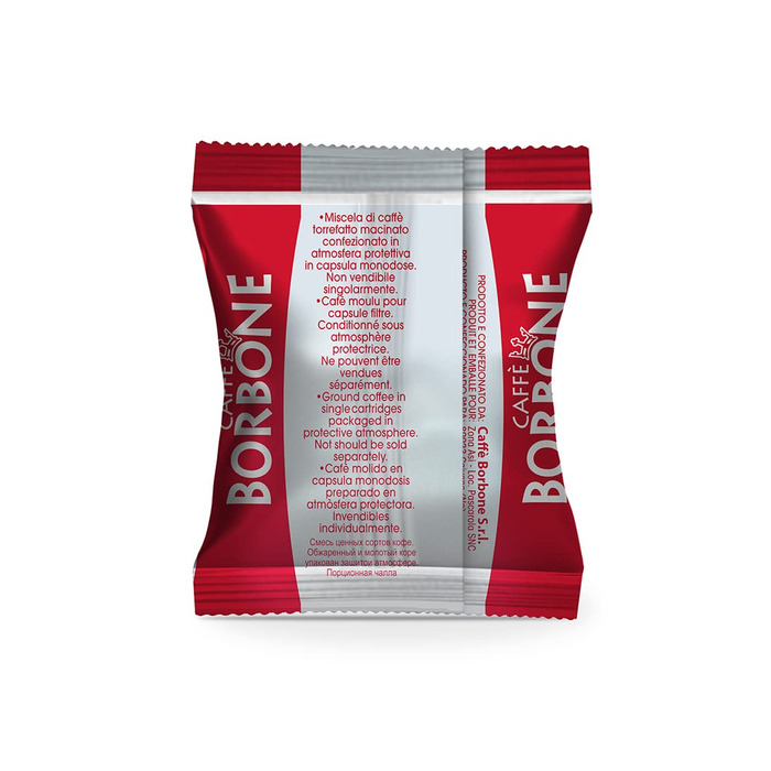 Кава в капсулах Caffè Borbone Respresso Rote Mischung (Червона суміш), сумісні з Nespresso, 100 шт