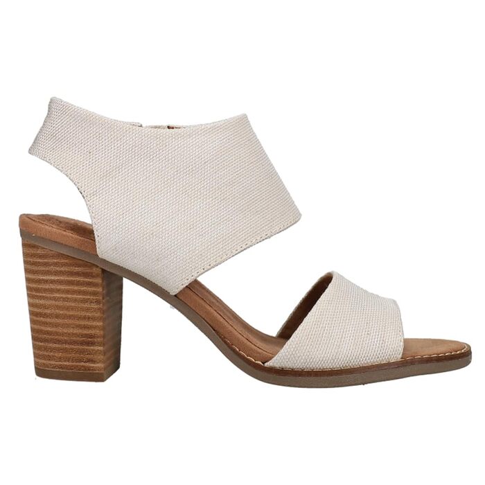 Сандалії жіночі TOMS Majorca Cutout з каблуком 38.5 EU натурального кольору