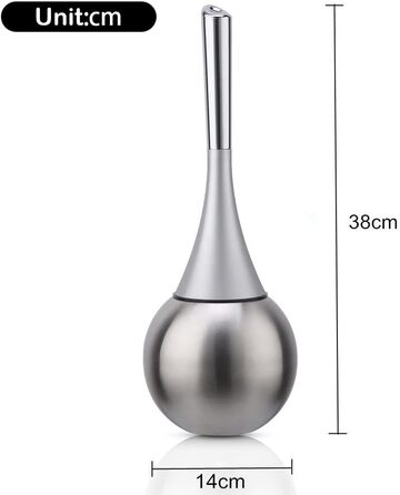 Набір для туалету: тримач для щітки та щітка без свердління, нержавіюча сталь