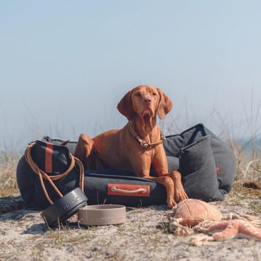 Тріксі лежанка для собак Nordic Föhr, 70 см, чорна – зручна лежанка-кошик для собак великих та малих порід, з ручкою для перенесення, м'яка та миється, 36595, розмір 100 x 80 x 36 см