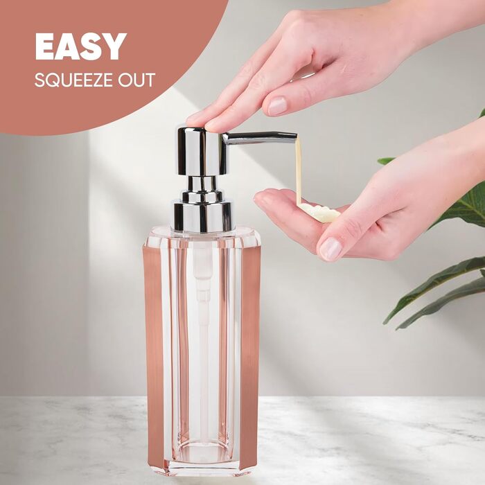 Набір аксесуарів для ванної кімнати з акрилу преміум-якості (4 шт.): дозатор для дезінфікуючого засобу, диспенсер для лосьйону, мильниця, стакан для ополіскувача, стакан для зубної пасти (чорний/золотий)