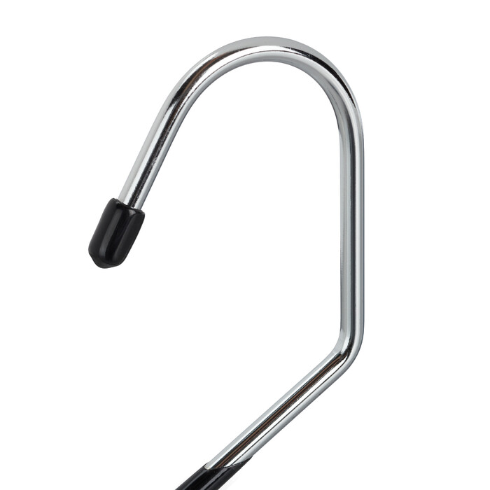 Relaxdays Set of black trousers hangers, non-slip