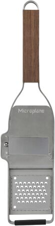 Тёрка Microplane Küchenreibe Sehr Grob для овочів та фруктів з нержавіючої сталі та ручкою з горіхового дерева (Master Series), Made in USA