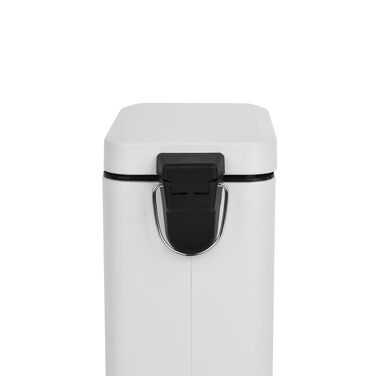 Сміттєвий відер SVITA STM10 з педаллю та м'яким закриттям Softclose, 10л, прямокутний, білий