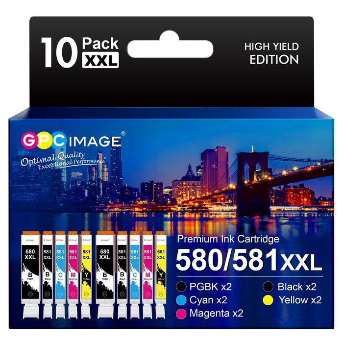 Картриджі для принтера Canon 580 XXL та 581 XXL (сумісні), для Canon PIXMA TR8550