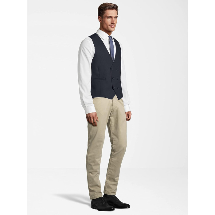 Стильний чоловічий жилет Steffen Klein Classy Gentleman, розмір 46, колір морський блакитний