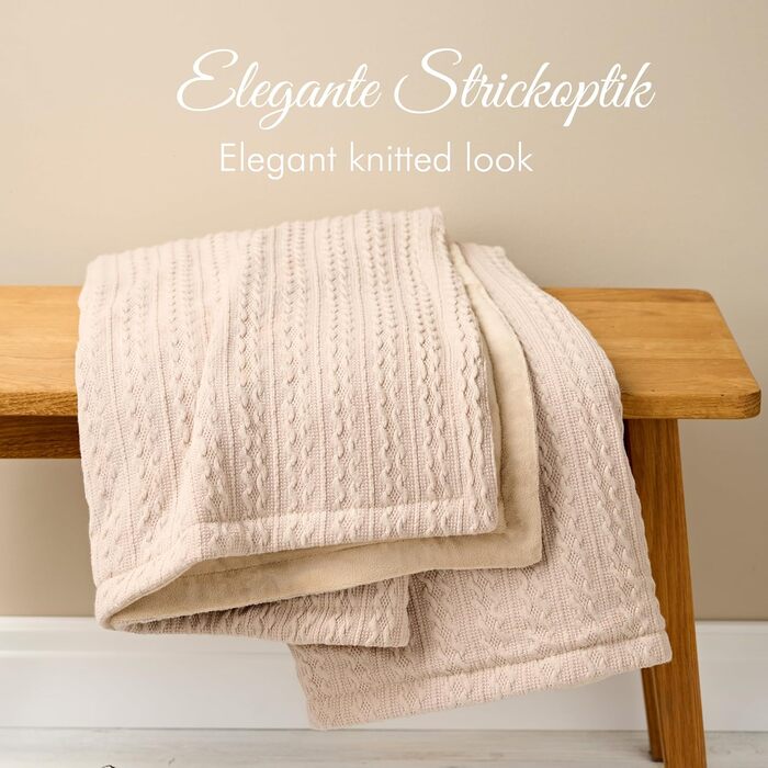 Електрична гріюча ковдра Promed з автовимкненням, миюча, 180x130 см, 10 температурних режимів, для шиї, плечей та спини (Бежева)