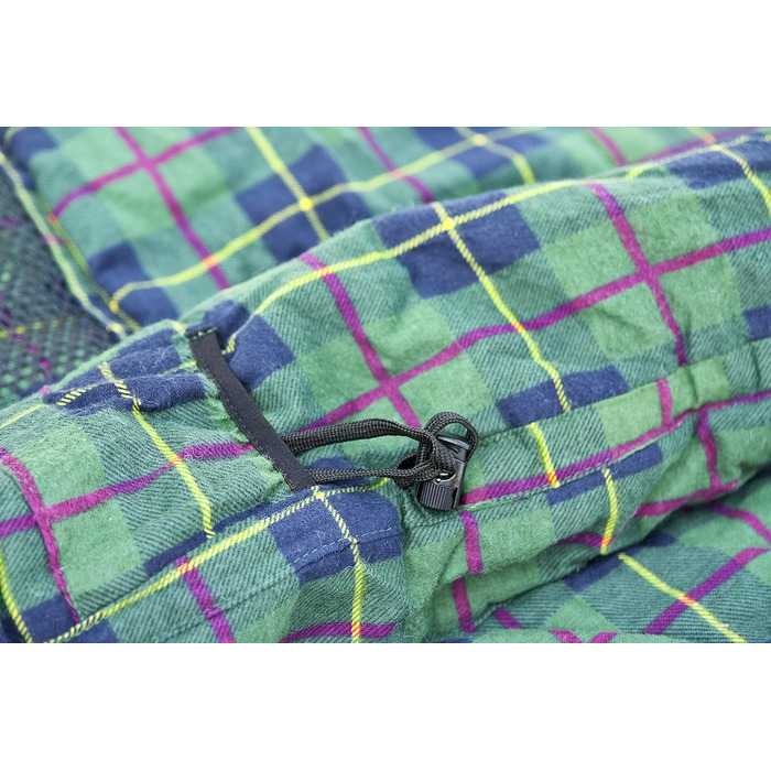 Спальний мішок Alexika Tundra Plus - теплий, зручний, прямокутний, 3-сезонний для дорослих та сімей, для кемпінгу та відпочинку на природі при низьких температурах (-2°C), з компресійним мішком, ліворуч