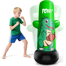 Надувний боксерський мішок JUOIFIP 120 см для дітей. Підходить для MMA, карате, таеквондо, збірка енергії