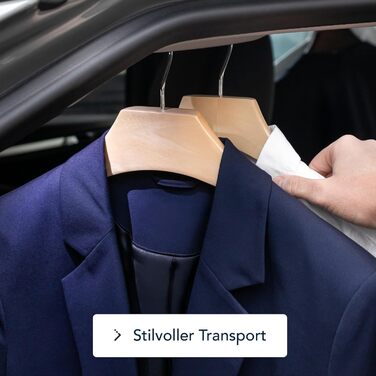 Дерев'яні плечики SUITS VIENNA для жіночого одягу 38 см, 10 шт, масив дерева, преміум-якість, для блуз, светрів та пальт