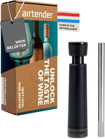 Stainless Steel Wine Aerator - Perfect Wine Flavoring - Aeration – Longer Lasting Fresh Wine. BPA - BPS Free, Dishwasher Safe, Ideal for Wine Lovers with Gift Box