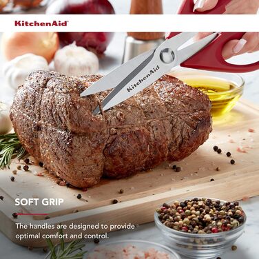 Кухонні ножиці KitchenAid All Purpose, червоно-чорні, універсальні