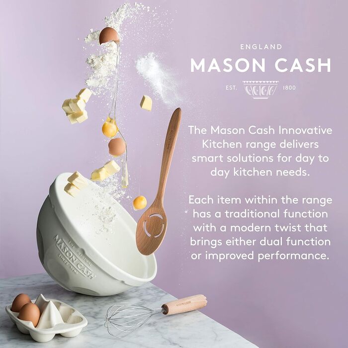 Mason Cash Innovative Kitchen Measuring Containers, stoneware, white, 20.5 x 15 x 10 cm
