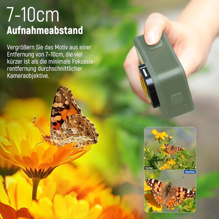 Набір фільтрів ND NEEWER (4 шт.) + лінза збільшення 15x для GoPro Hero 13/12/11/10/9: ND8, ND16, ND32, CPL