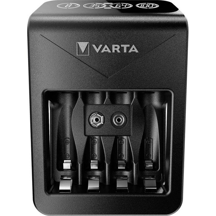 Зарядний пристрій VARTA для акумуляторів AA/AAA, до 8 акумуляторів, LCD Plug Charger+ (одинарний відсік)