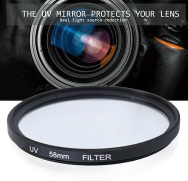 Набір фільтрів для камери Docooler: UV, CPL, FLD, ND 58mm – аксесуари для фотографії