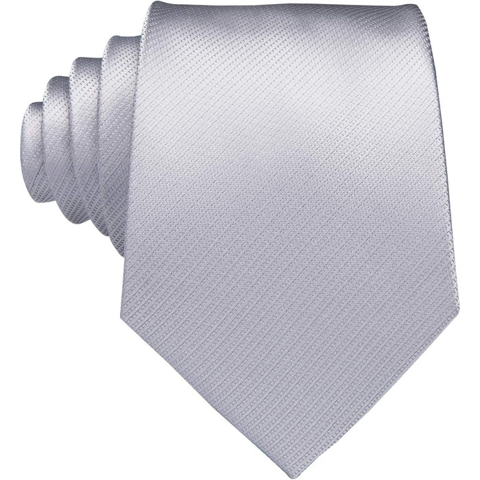 Набір краватка, нагрудна хустинка, запонки та латунний шпилька Hi-Tie для весілля та ділових зустрічей, жаккардовий шовк, сріблястий