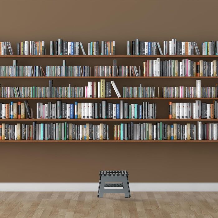 Складний табурет Relaxdays для кемпінгу, дитячий табурет для ванни, до 150 кг, пластик, розмір 22x35x28 см, білий/сірий