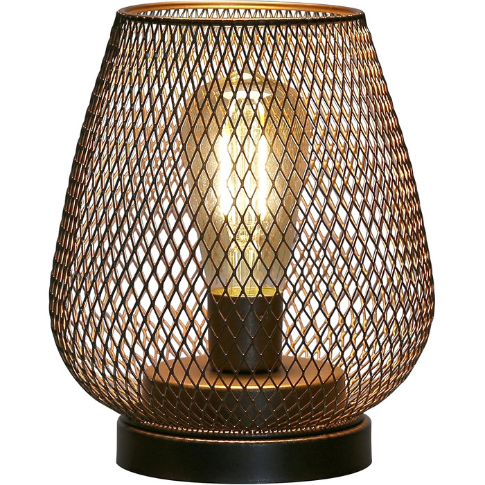 LED ліхтар JHY DESIGN, 2 шт. у наборі, металевий каркас, акумуляторний, 17 см, для дому та саду, індустріальний стиль