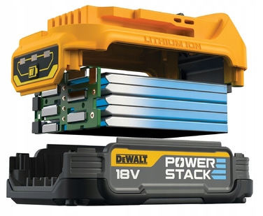Дриль-викрутач DeWALT DCD800E1T 18V XR PowerStack, 90Нм, комплект з АКБ 1,7Аг