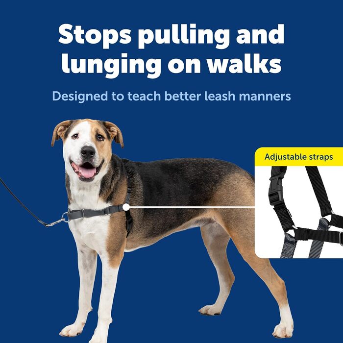 Нашийник для собак Petafe Eay Walk, запобігає потягування, чорний, XL