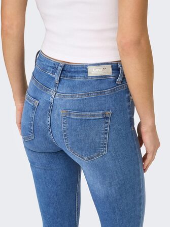 Жіночі джинси ONLY Onlblush Life Mid Sk DNM Rea1099 Noos, середньої посадки, блакитний денім, розмір M/30L