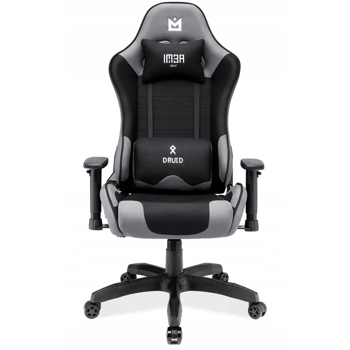 Ігрове крісло IMBA seat Druid, тканина, сіре