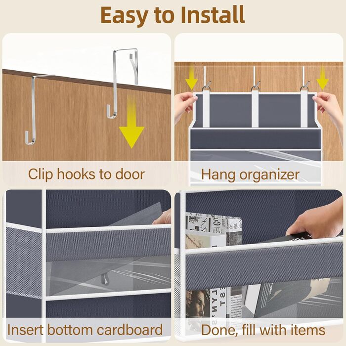 Підвісний органайзер для дверей Türorganizer з 5 кишенями, полиця для ванної кімнати, кемпінгу та зберігання речей