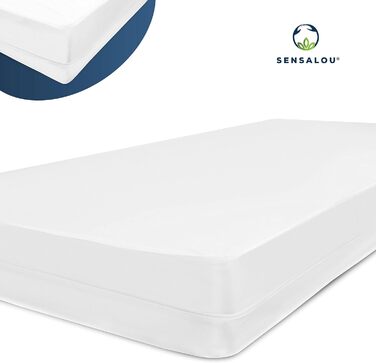 Sensalou Mattress Cover Zippered Encasing for Allergy Sufferers - 180 x 200 cm