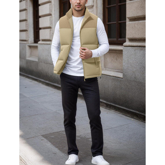 Чоловіча жилетка AIEOE з утеплювачем, без рукавів, тепла, для активного відпочинку, хакі, розмір S-3XL
