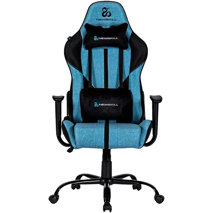 Ігрове крісло Newskill Horus Zephyr, ергономічне, тканинне, нахил 180°, 9 кольорів, синє