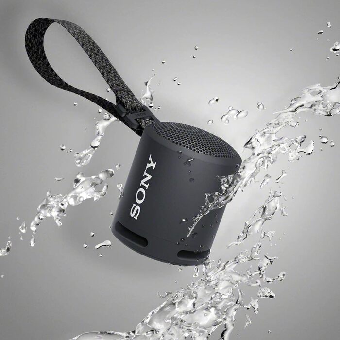 Портативна Bluetooth колонка Sony SRSXB13/B Extra Bass, чорна - Водонепроникна, USB-C, до 16 год роботи