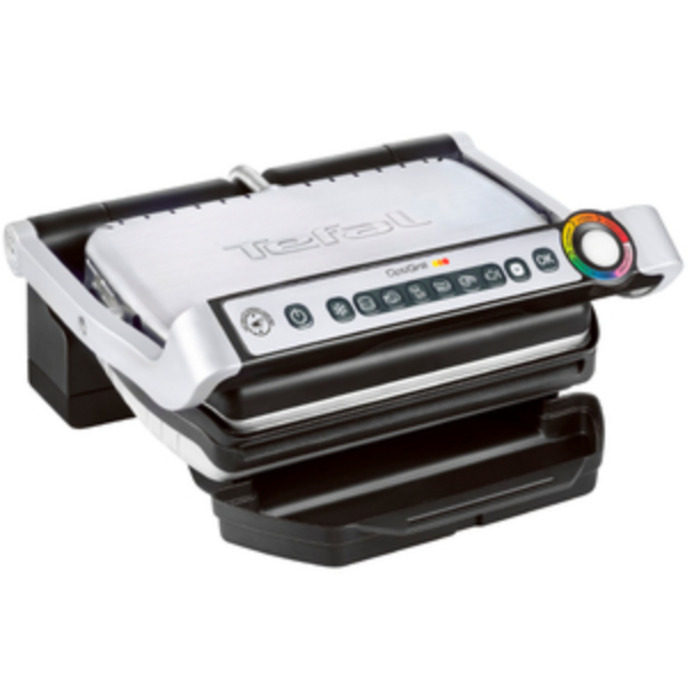 Електричний контактний гриль Tefal OptiGrill GC705D16, сріблястий/сірий, 2000 Вт