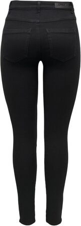 Жіночі скінні джинси ONLY XXL (32L) чорні, вузькі джинси високої якості