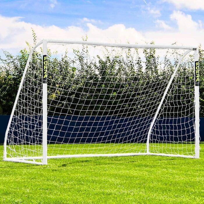 Ворота для футболу Forza Garten [9 розмірів] | Міцні та стійкі до погодних умов ворота з увічненої пластмаси (uPVC) для дітей та дорослих, з системою замикання (3м x 2м, Match ворота)