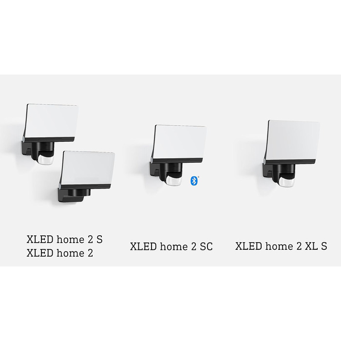 Steinel LED Floodlight XLED Home 2 S white, fully swiveling, 13.7 W, 180° With motion sensor, 10 m range, 1550 lm