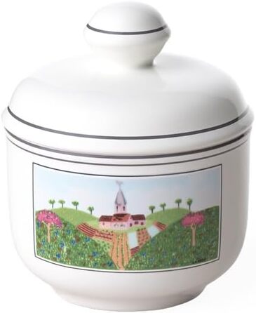 Villeroy & Boch Naive Design Sugar Bowl, 200 ml, Height: 11 cm, Premium Porcelain, Colorful
