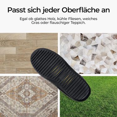 Чоловічі домашні тапочки MERRIMAC Slip-on з піною Memory, зручні, антиковзкі, чорного кольору (43/44 EU)
