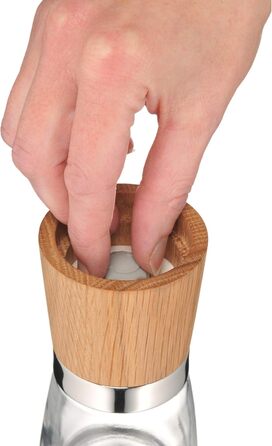 Солонка та перечниця WMF Ceramill Nature з дерева, керамічний механізм, для солі, перцю, чилі, порожня
