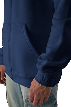 Світшот з капюшоном Smith & Soo для чоловіків (XL, темно-синій) – якісна бавовняна суміш, спортивний стиль